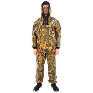 Костюм АНТИГНУС (куртка+брюки) с сеткой, лето (камуфляж темный лес F-32 , ткань смесовая)