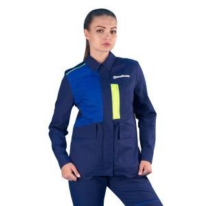 Куртка женская БлокПОСТ "Диона" модель №33 (синий/василек/лимон)